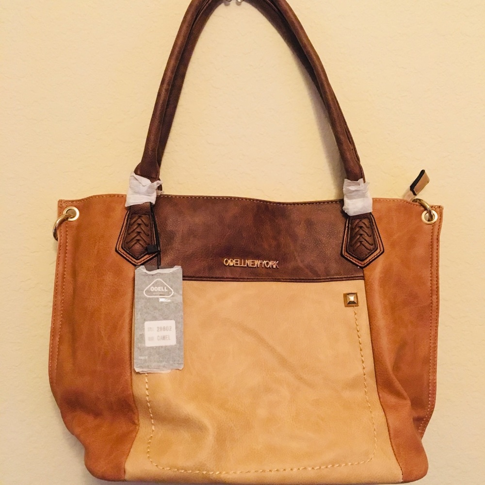 Odell Brown and Beige Tote
